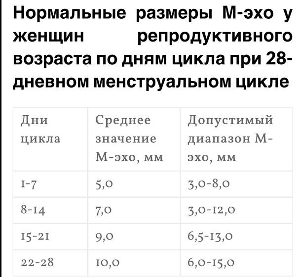 Эндометрий на 20 день цикла норма 65