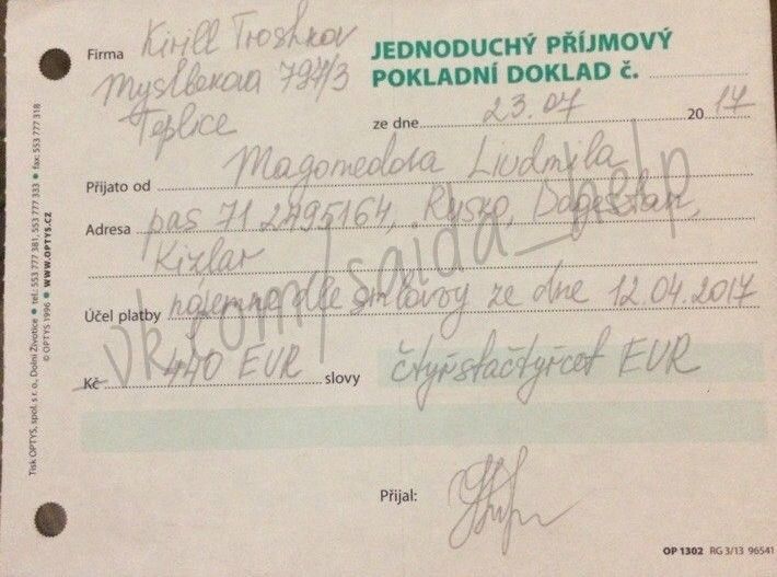 Отчет о расходах Саида Магомедова