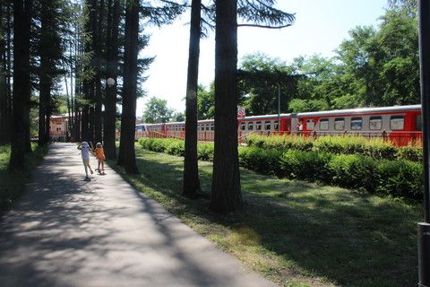 Новомосковск..детская железная дорога