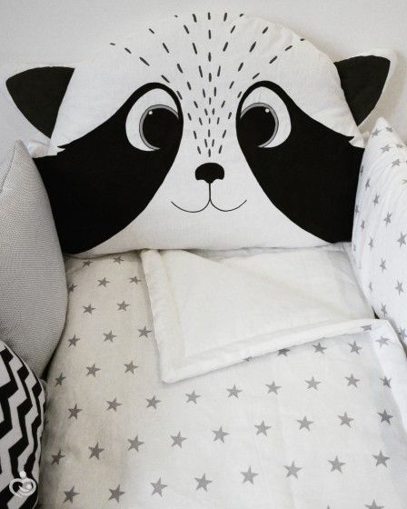 Бортики + постельное в кроватку🐰🐼