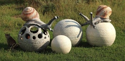 ВИЗИТКА. Предметы ландшафтного дизайна, садовая архитектура и скульптура, бетонные вазоны