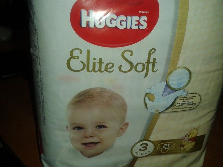 Отзыв о подгузниках Huggies Elite Soft.