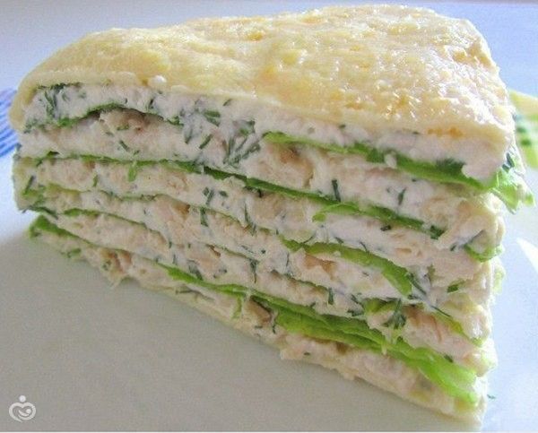 Торт куриный закусочный с фото