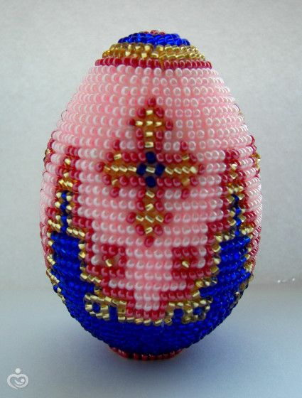 Пасхальный яйца из бисера