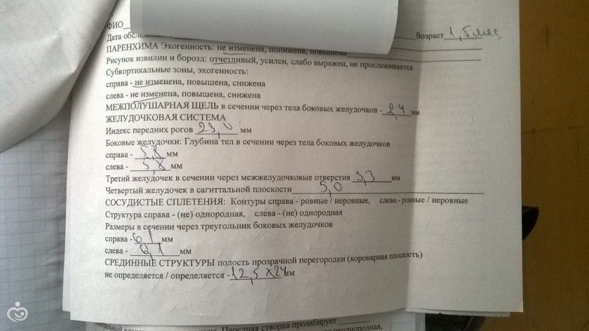 УЗИ головного мозга, очень переживаю!!!